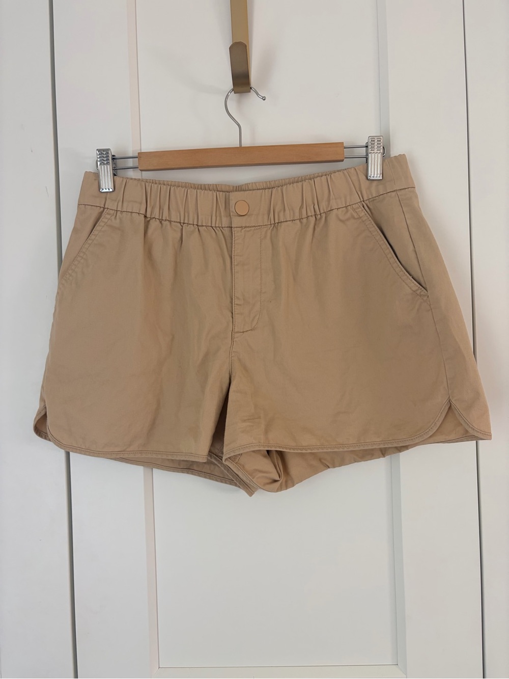 J. Crew Tan Shorts with Elastic Waist | M